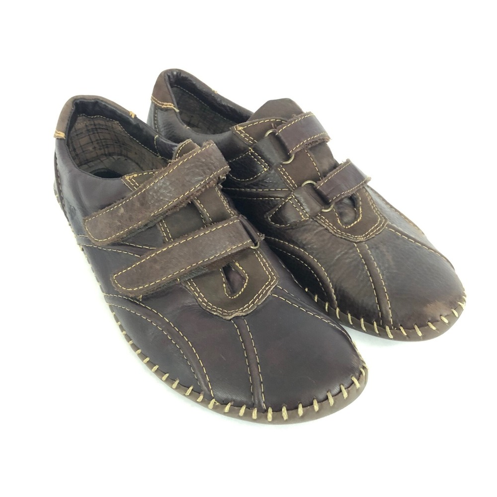Born‎ Shoes Flats W61252 Brown Women 9 Hook and Loop Loafer Walking Shoe
